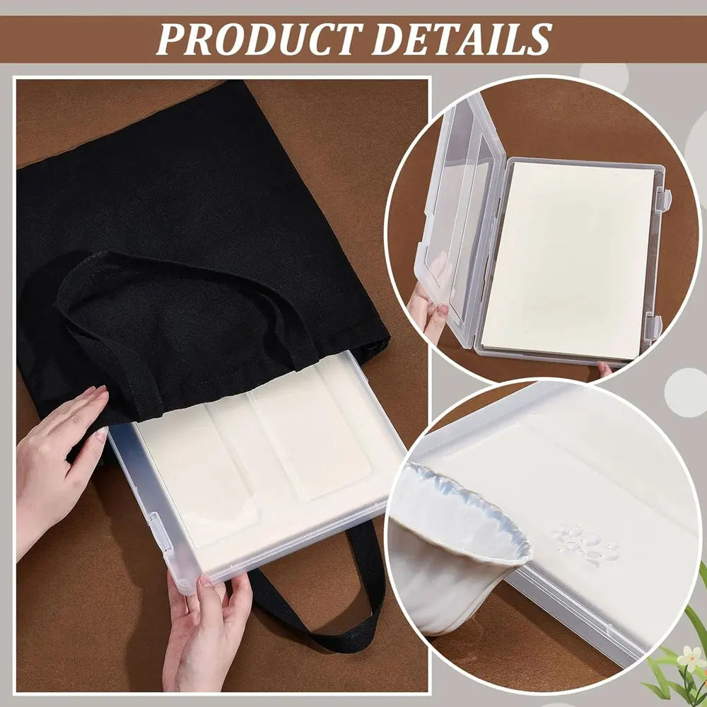 A4 Transparent File Organizer Box (1 Piece), Plastic Project Organizer Box, Office File Protection Box