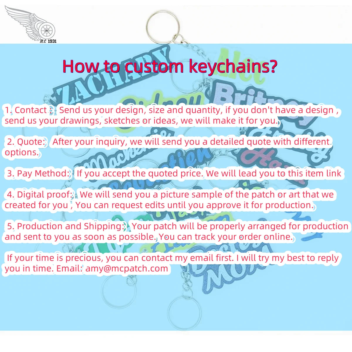 Custom PVC Keychains Customize Soft Rubber Keychain With Design&Logo DIY Silicone Key Chain Personalize Key Tag For Decoration