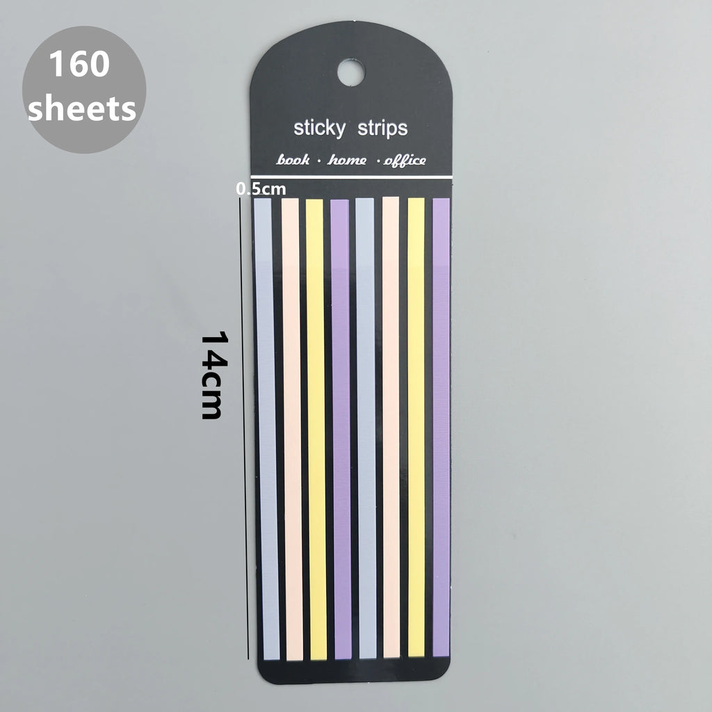 160 Sheets Transparent Sticky Notes Self-Adhesive Reading Annotation for Books Notepad Bookmarks  Memo Pad Index Tabs