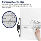T Square Ruler 45/60/70/80cm Plastic Drafting Ruler Removable T Head Drawing Drafting Tool Design Art Supplies
