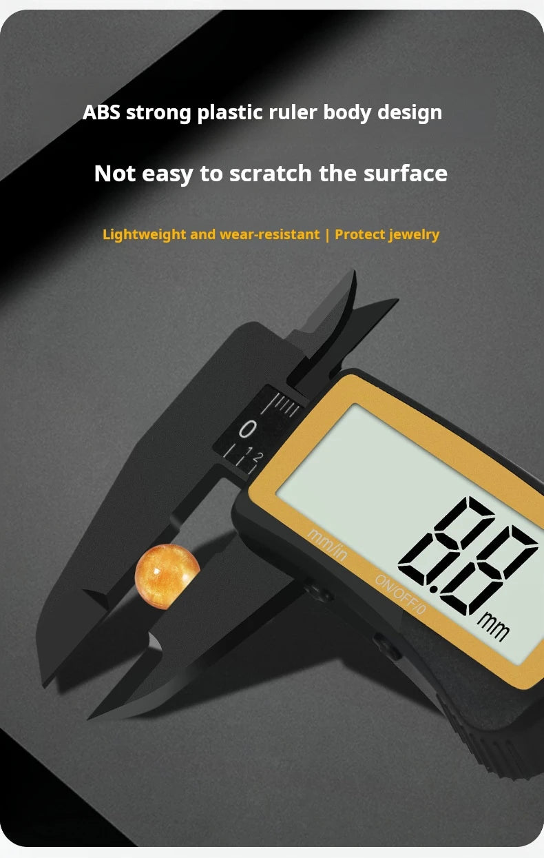 New Carbon Fiber Full Screen Electronic Digital Display Vernier Calipers High Precision 0-150mm Calipers Measure Tool With Boxed