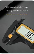 New Carbon Fiber Full Screen Electronic Digital Display Vernier Calipers High Precision 0-150mm Calipers Measure Tool With Boxed