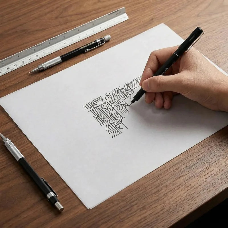 A4 Calligraphy Tracing Paper 100 Sheets Transparent Copy Paper For Hard Pen Handwriting Practice Learning Drawing Stationery