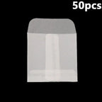 50Pcs/Pack Simple Semi-Transparent Vellum Paper Envelopes Matte Frosted for Postcards Greeting Cards Wedding Invitations