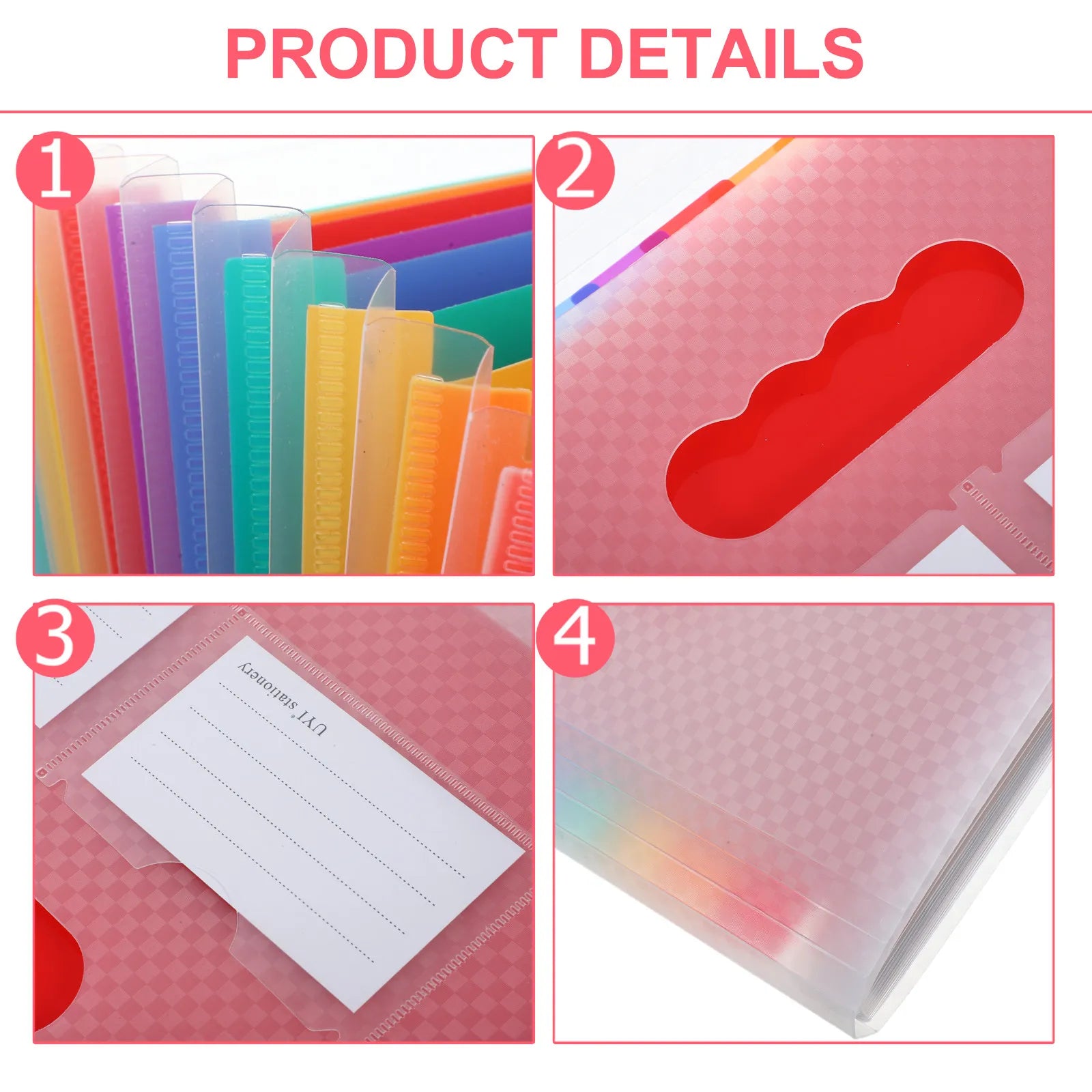 Document File Folder Multi-Layer Expanding Accordion File Organizer Folder Portable Office School Storage Document Receipt
