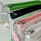 A6 Size Cute Stationery Storage Folder File PP Twill Zipper Pouch Document Bag Zip File Folder School Office Supplies