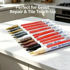 1-6Pcs Grout Pen Waterproof Tile Marker Wall Seam Repair Tool for Bathroom Floor Black White Beige