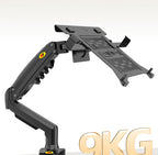 2 in 1 NB NEW F80 + FP-2 for 17-30' Monitor + 10'-17' Laptop Desktop Holder Notebook Computer Mount Stand Laptop Clamp