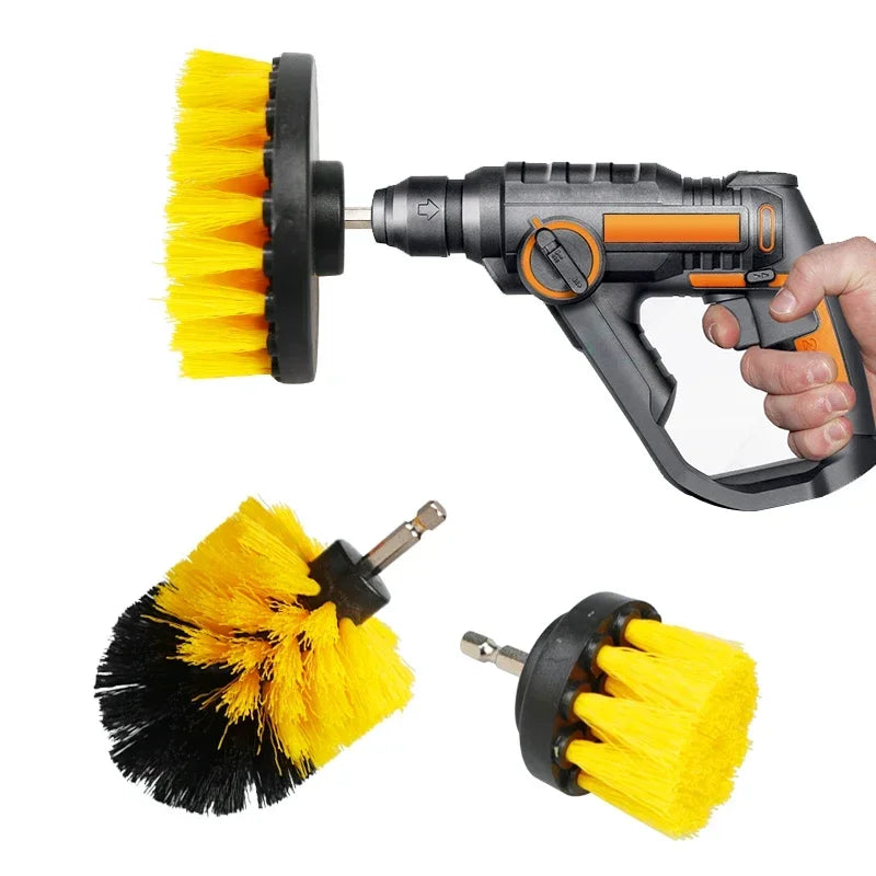 2/3.5/4/5'' Drill Brush Electric Scrubber Brush for Cleaning Bathroom Bathtub Cleaning Brush Scrub Drill Cleaning Tools