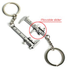 Key Ring Tape Measure Keychain Gauging Tools Retractable Ruler Pull Ruler Measuring Tools Stainless Steel Portable