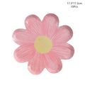 Disposable Daisy Paper Plate Flower Meal Plate Picnic Cake Plates Birthday Theme Party Decoration