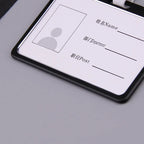 Office Metal Work Identity Badge ID Card Holder Aluminium Alloy Employee Name Cover Business Case Credit Card Holder Wallet