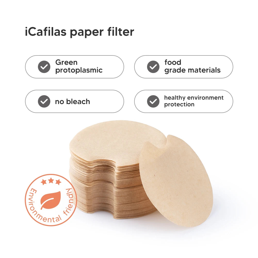 Icafildas Coffee Capsule Paper Filter for BOSCH -s Machine Tassimo Refillable Filter Maker Pod Disposable Paper Filters
