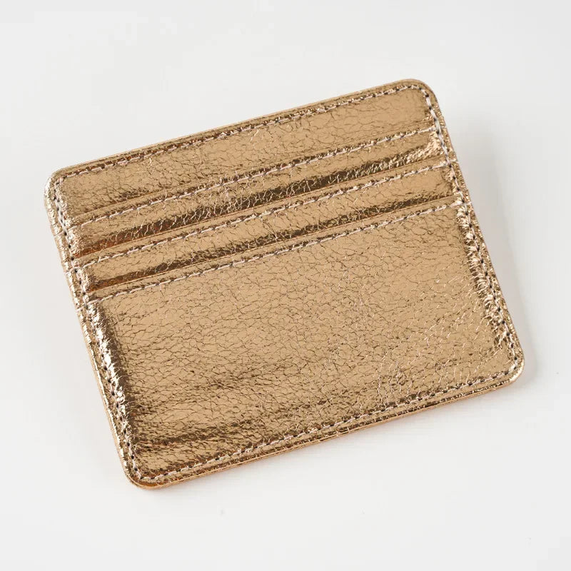 Women Thin Card Holder Wallet Lightweight Multi-Card Holder Case Pu  Leather Credit Card Money Coin Holder Purse Bag