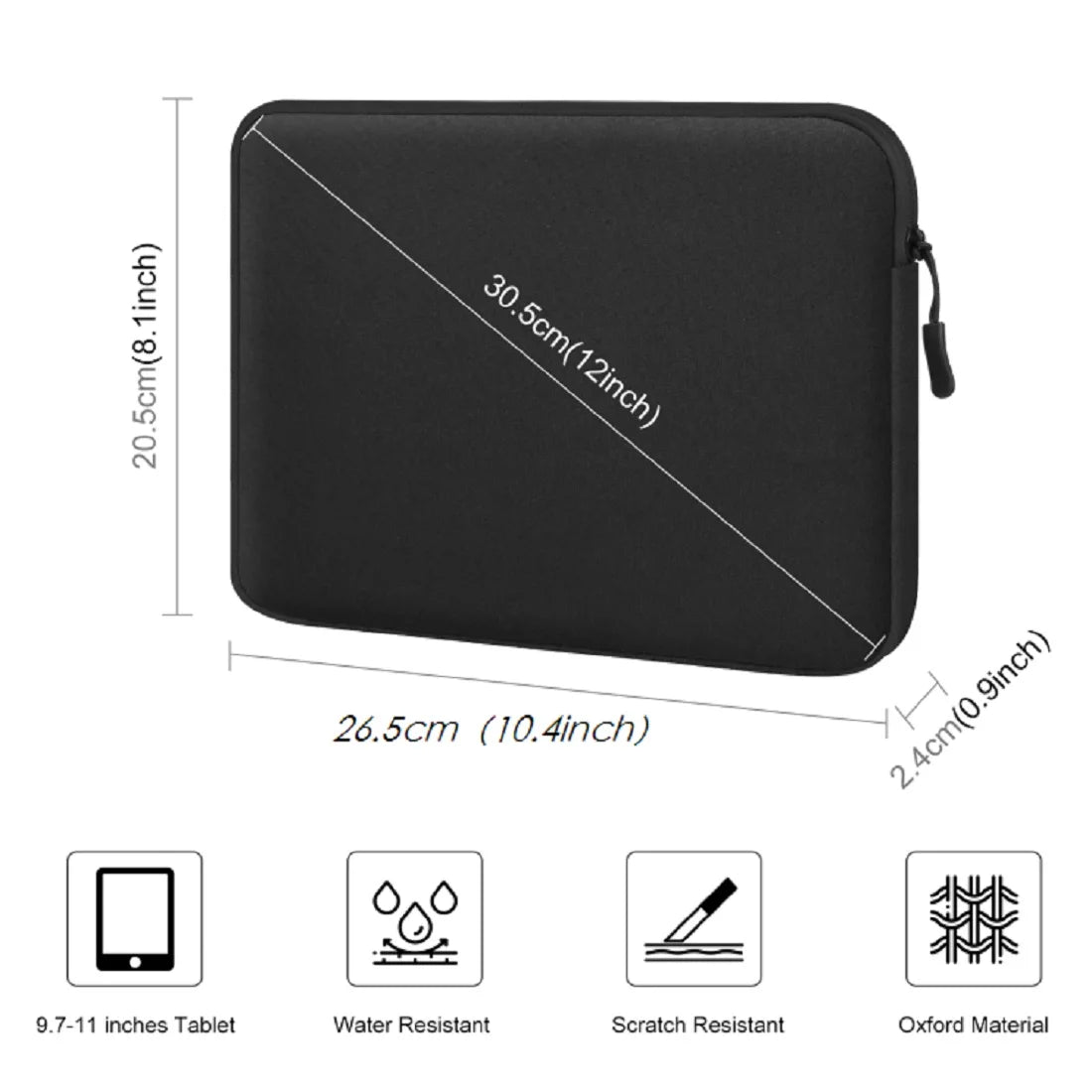 HAWEEL 11 13 15 16 inch Laptop Sleeve Case Notebook Case Tablet Sleeve Zipper Carrying Bag For Macbook Air Pro Pouch Skin Cover