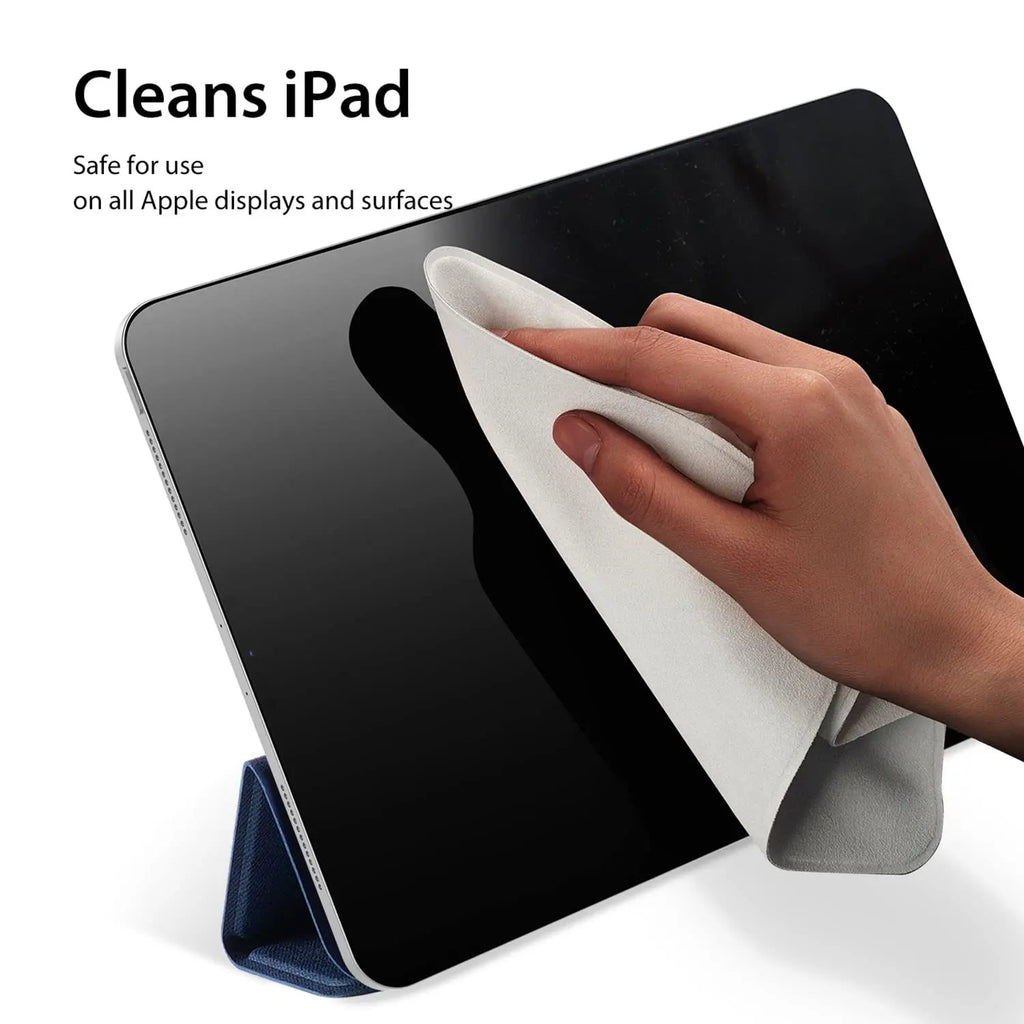 Screen Cleaner 50ml + Microfiber Polishing Cloth, Streak‑Free Phone/Laptop/Tablet/Monitor Kit, Removes Fingerprints & Dust