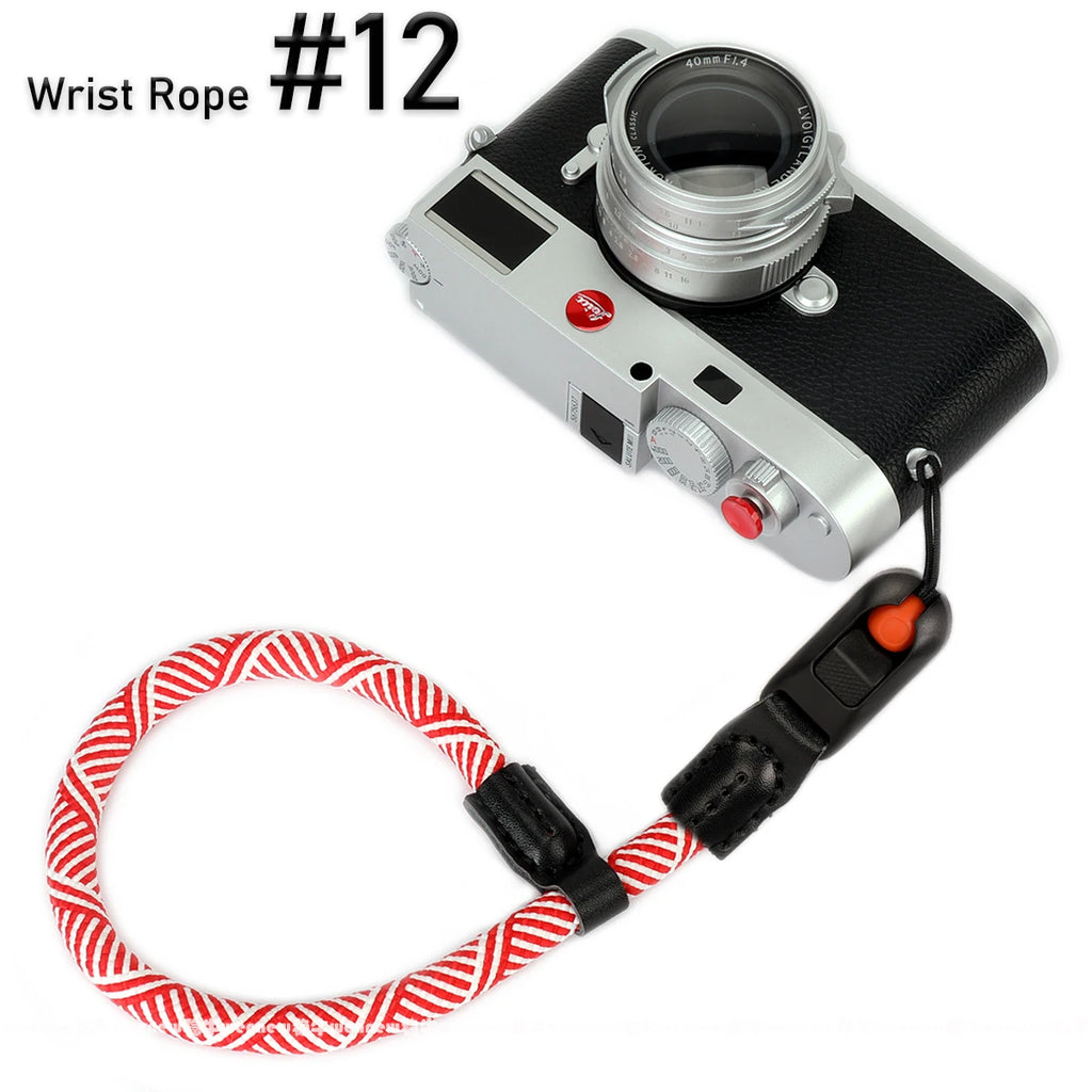 Quick Release Beads Round Rope Camera Shoulder Strap Lanyard for Canon Nikon Panasonic Sony Fujifilm Neck Strap Wrist Strap
