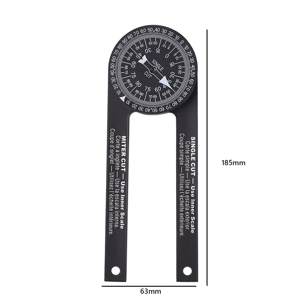 Professional Miter Saw Protractor Angle Finder Precision Miter Angle Finder Plumbers Woodworking Scale Mitre Saw Measuring Tool
