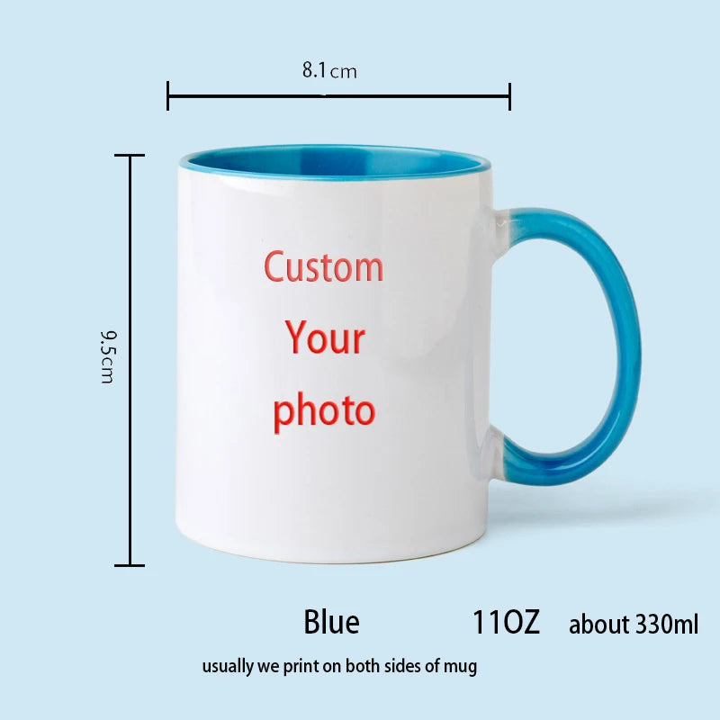 Personalized Your Photo Mug, Custom NAME Logo TEXT Cup, Customize Coffee Mugs, Tea Cups, Mothers Day, Wedding Surprised Gift