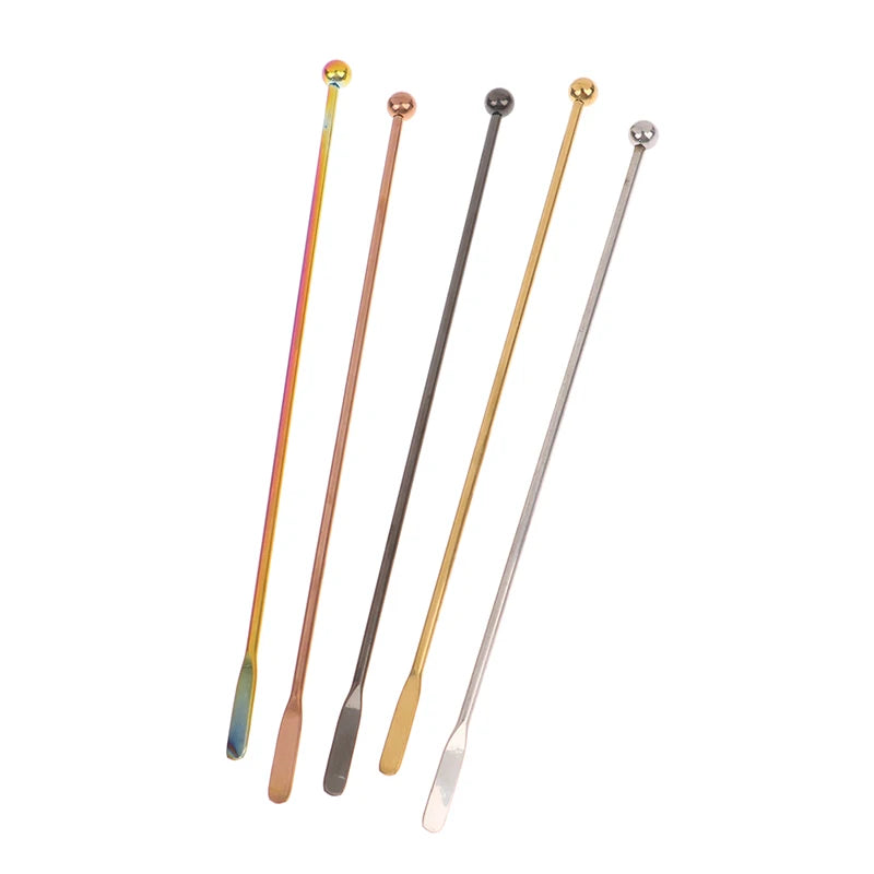 1Pc Stainless Steel Stirring Rod Coffee Yogurt Honey Stir Bartender Mixing Stirrers Creative Eco-Friendly Bar Kitchen Supplies