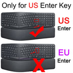 Keyboard Cover for Logitech ERGO K860 Business Protector Skin Case Silicone Accessory for logi K 860 Black