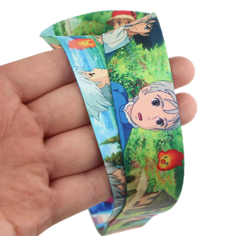 Anime Movie Lanyard Cute Cat Card Holder Neck Strap for Key ID Card Phone Straps Badge Holder Keyrings Cosplay Accessories Gifts