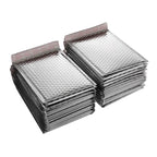 50PCS Aluminized Film Bubble Mailer Gold Mailing Envelope Waterproof Courier Bag Padded Bubble Envelopes Pack Bag for Shipping