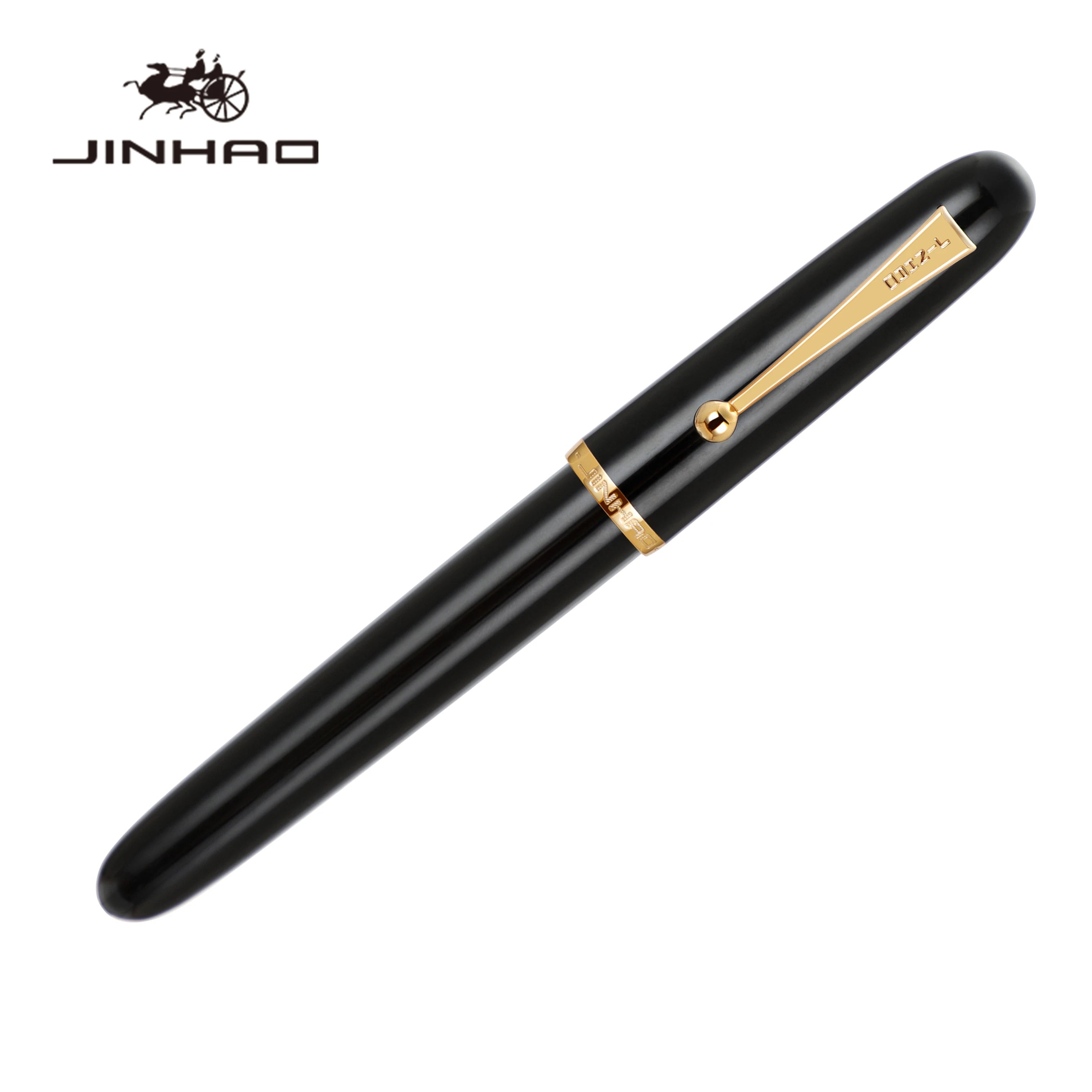 1pc Jinhao 9016/9013 Acrylic Fountain Pen Dadao Series Transparent Brown EF/F/M Nib with Large Capacity Ink Converter