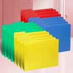 Manila Folder, A4 Size, One-Third Cut Label, In Various Colors, Suitable For Office And School Use