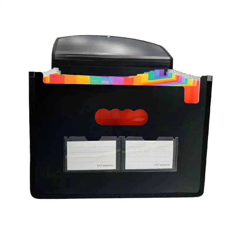 13/25 Pockets Accordian File Folder Expanding File Organizer Filing Box Multicolored Paper/Bill/Receipt/Document Holder Bag A4