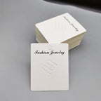 50pcs/lot Brooches Display Cards Blank Kraft Paper Tag for Jewelry Packaging Cards Small Business Sale Hang Price Tag Card 7*7cm