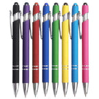 5-10Pieces Ballpoint Pen with Stylus Tip, Metal, 2 in 1 Stylus Ballpoint Pen 1.0 mm Black Ink  for Smartphone, Tablet