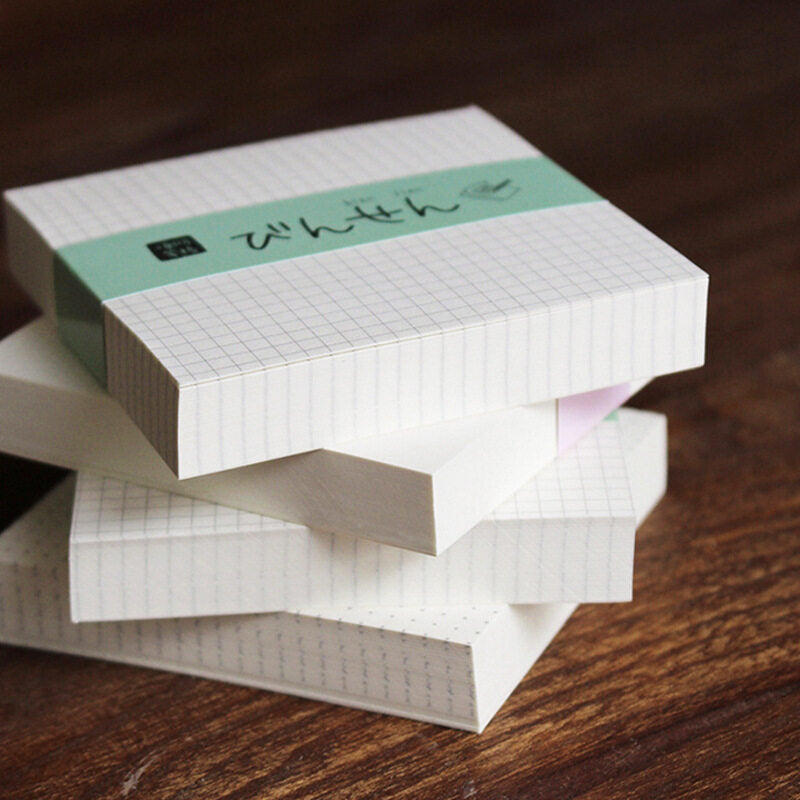 100 Sheets of Notebooks / Memos / Messages Simple Design Horizontal Line Blank Grid Dot Portable Can Be Torn