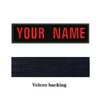 10X2.5cm Embroidery Custom Name Text Patch Stripes Badge Iron On Or Sew On Or  Patches For