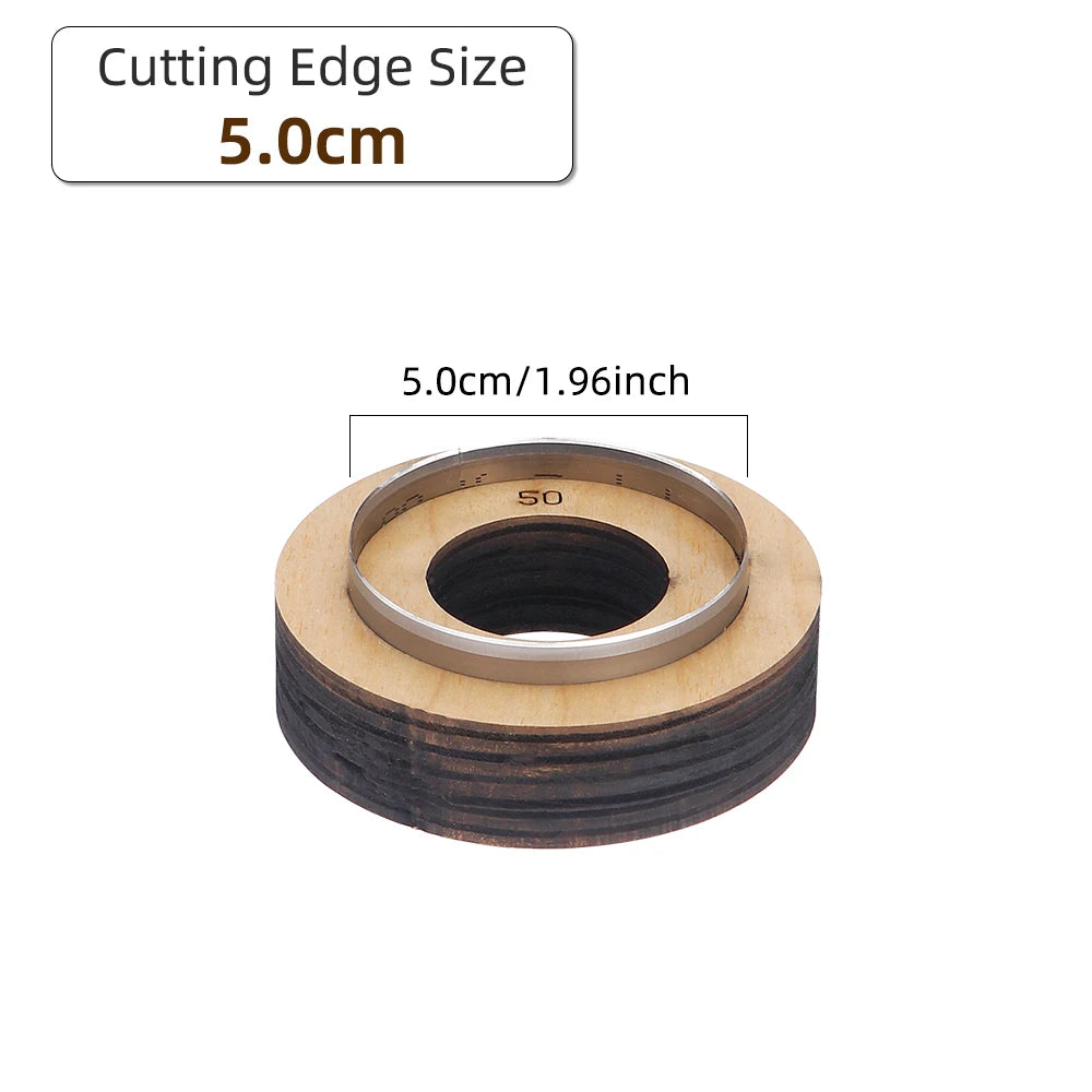 QJH Big Size Hollow Round Hole Punch, High Carbon Steel Round Leather Cutting Dies for DIY Leather Crafts (5 6 7 8 9 10 11 12cm)
