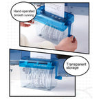 Low Noise Paper Shredder Paper Shredder Portable Capacity Visible Mini Handheld Cutter Anti-slip A4 Paper Cutting Tool for Home