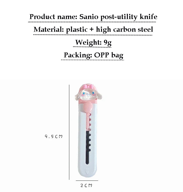 Cute Cartoon Mini Cutter Utility Knife Student Art DIY Tools Creative Stationery School Supplies