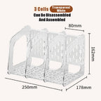 Acrylic A4 Storage Filing Box for Documents Plastic Paper File Organizer Vertical Magazine Rack Desk Folder Desktop Supplies