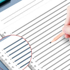 Transparent Calligraphy Stencil Soft Ruler Template Writing Straight Line Clear Ruler Writing Tool Geometry Template