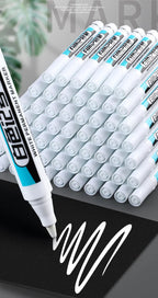 White Marker Pens 0.7/1.0/2.5mm Waterproof Oily Permanent Paint Pen Markers for Wood Rock Plastic Leather Glass Metal Ceramic
