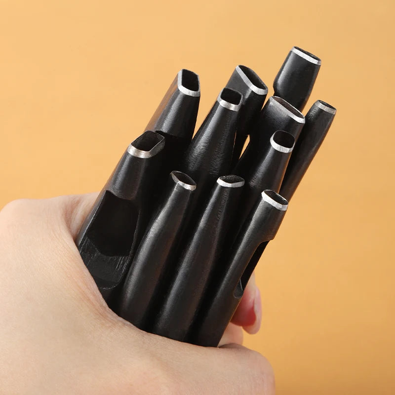 WUTA Basic Series 1pc Leather Belt Hole Puncher Oblong Hollow Punch Oval Flat Punches DIY Craft Tools for Strap Watch Band Bags