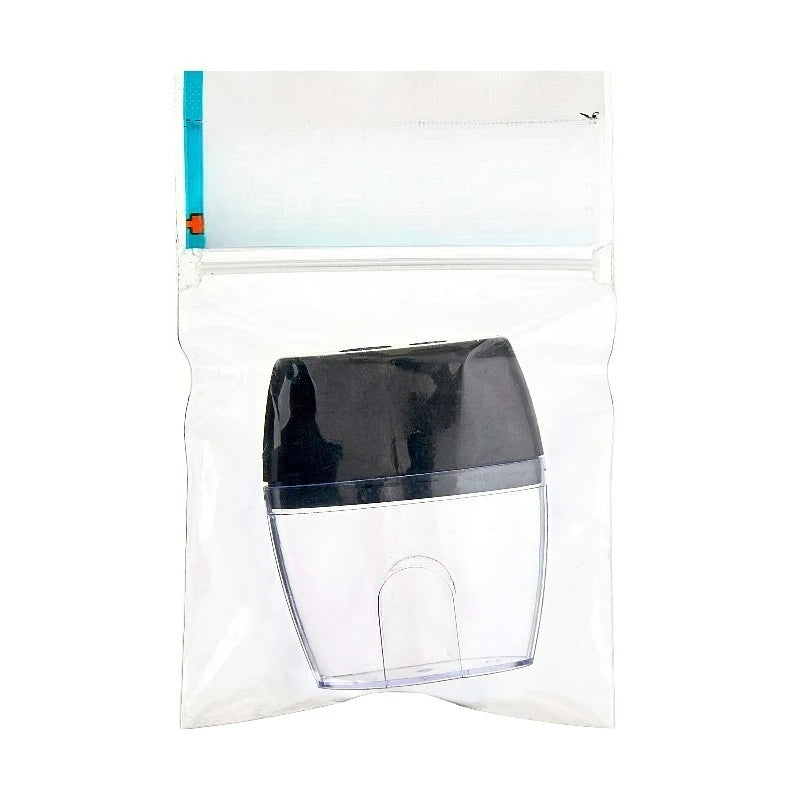 2-Hole, Handheld Manual Pencil Sharpener, Black, 1 Count