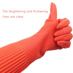 38/45/56cm Latex Long Gloves Aquarium Fish Tank Industrial Thick Protective Gauntlets Waterproof Rubber Latex Dishwashing Gloves
