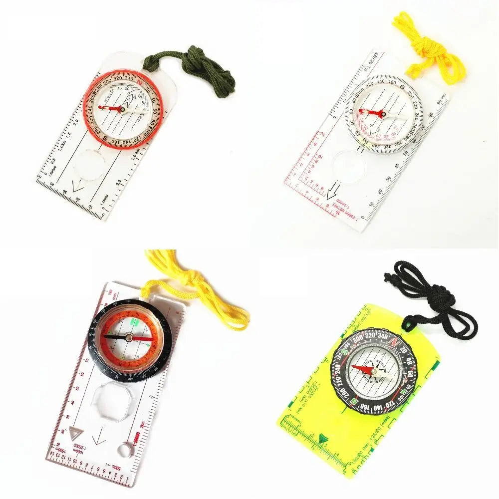 Compass Navigation Map Reading Scouts Camping Hiking Scale Ruler Outdoor Orienteering Tools