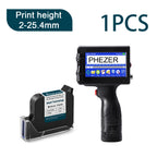Phezer P15 Handheld Inkjet Printer 12.7/25.4mm Portable Label Printer Expiry Date Batch Code Logo QR Barcode 28 Languages