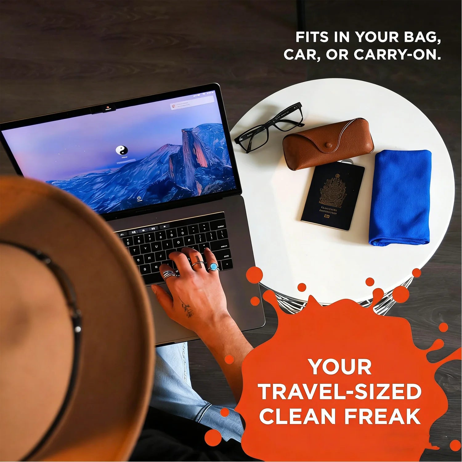 Screen Cleaner Spray Kit Refillable with Microfiber Cloth for iPhone iPad Laptop Glasses Car.Portable Streak-Free Mist 55ml/pc