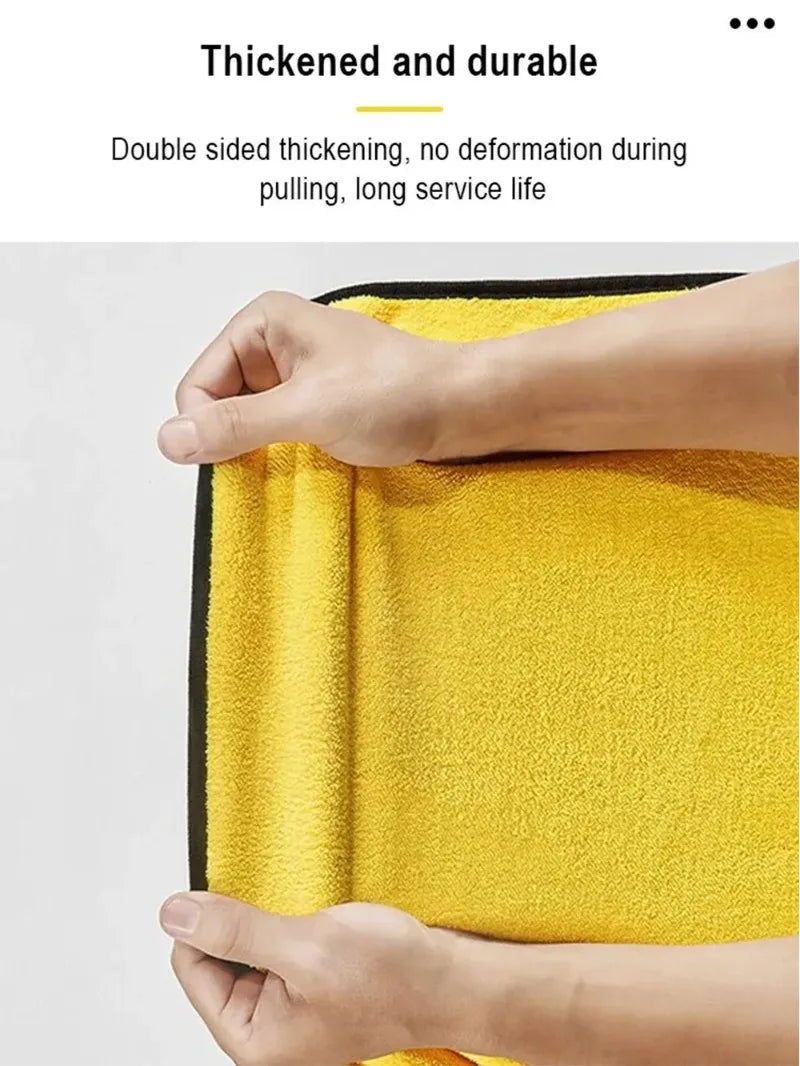 1-5Pcs Microfiber Towel Car Microfiber Cloth Wash Towel Microfiber Cleaning Cloth Absorbent Car Wash Drying Towel Auto Detailing