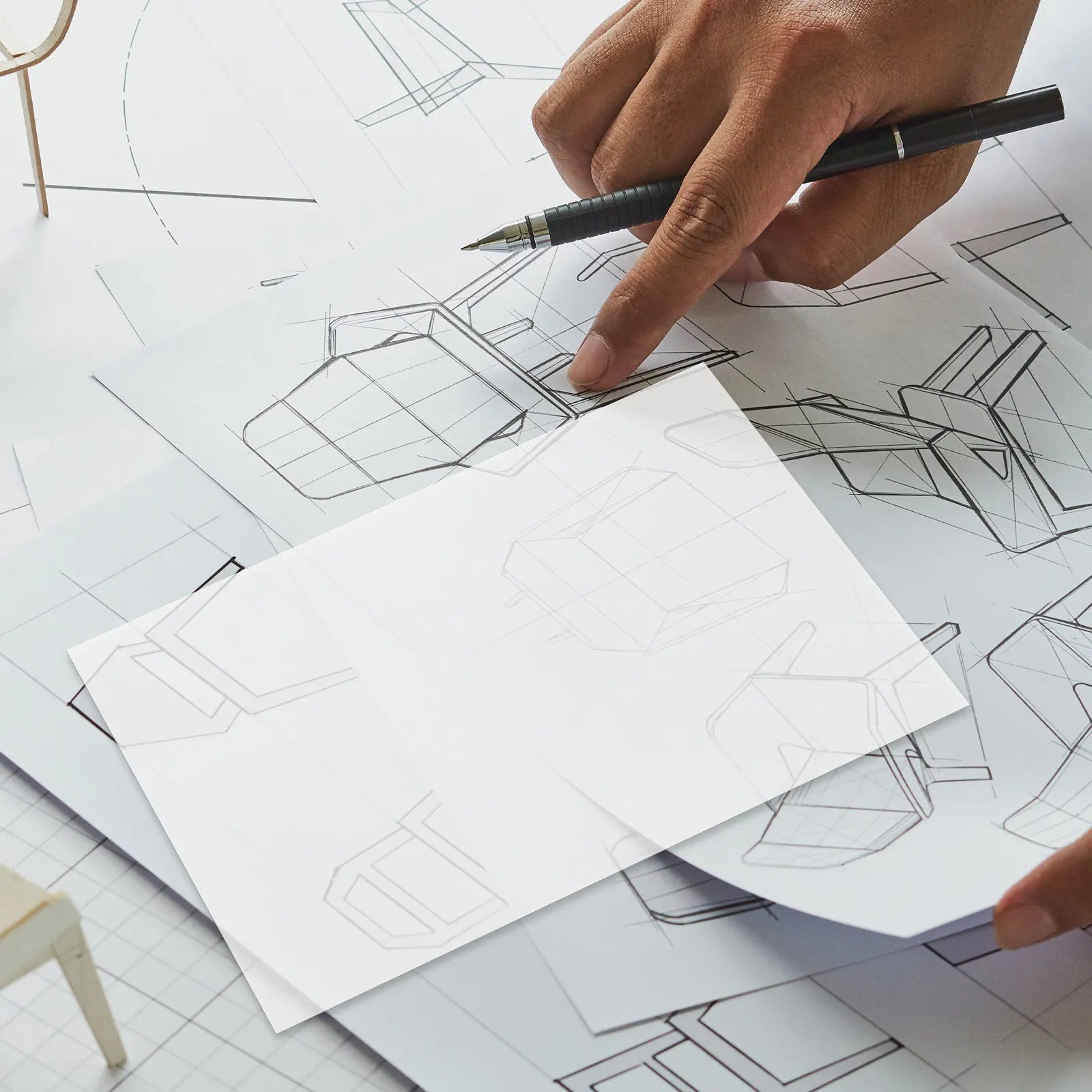 200Sheet Sulfuric Tracing Paper Ultrathin Translucent 15x10cm for Artists Designers Sketching Drawing Transfer Papers