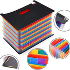 Portable 13/25 Pockets Expanding File Box A4 Expanding Capacity Accordion File Folder Document Organizer Office