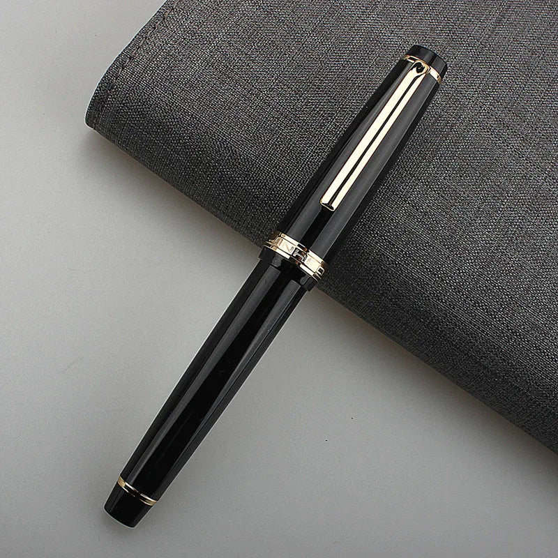 Jinhao 82 Fountain Pen Acrylic EF/F/M/Bent Nib Golden Trim with Converter Writing Pen